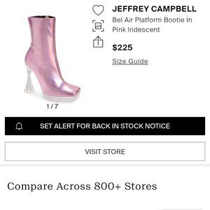 Jeffrey campbell metallic pink boots